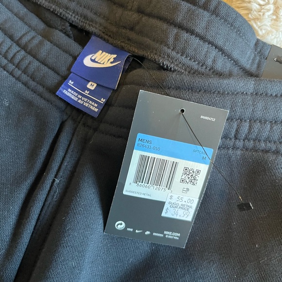 NWT Nike Men's Black Sweatpants M - Picture 4 of 5
